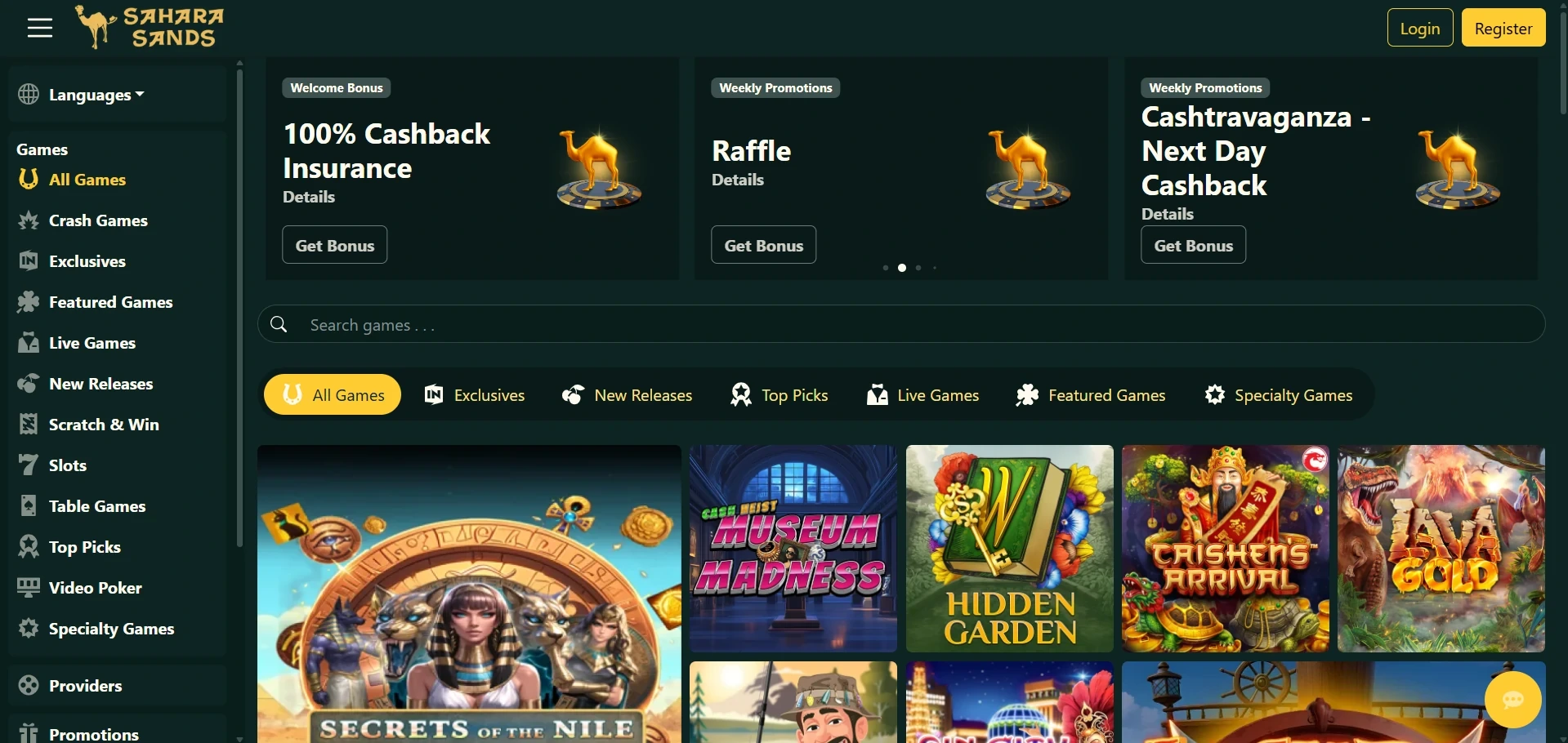 Sahara Sands online casino