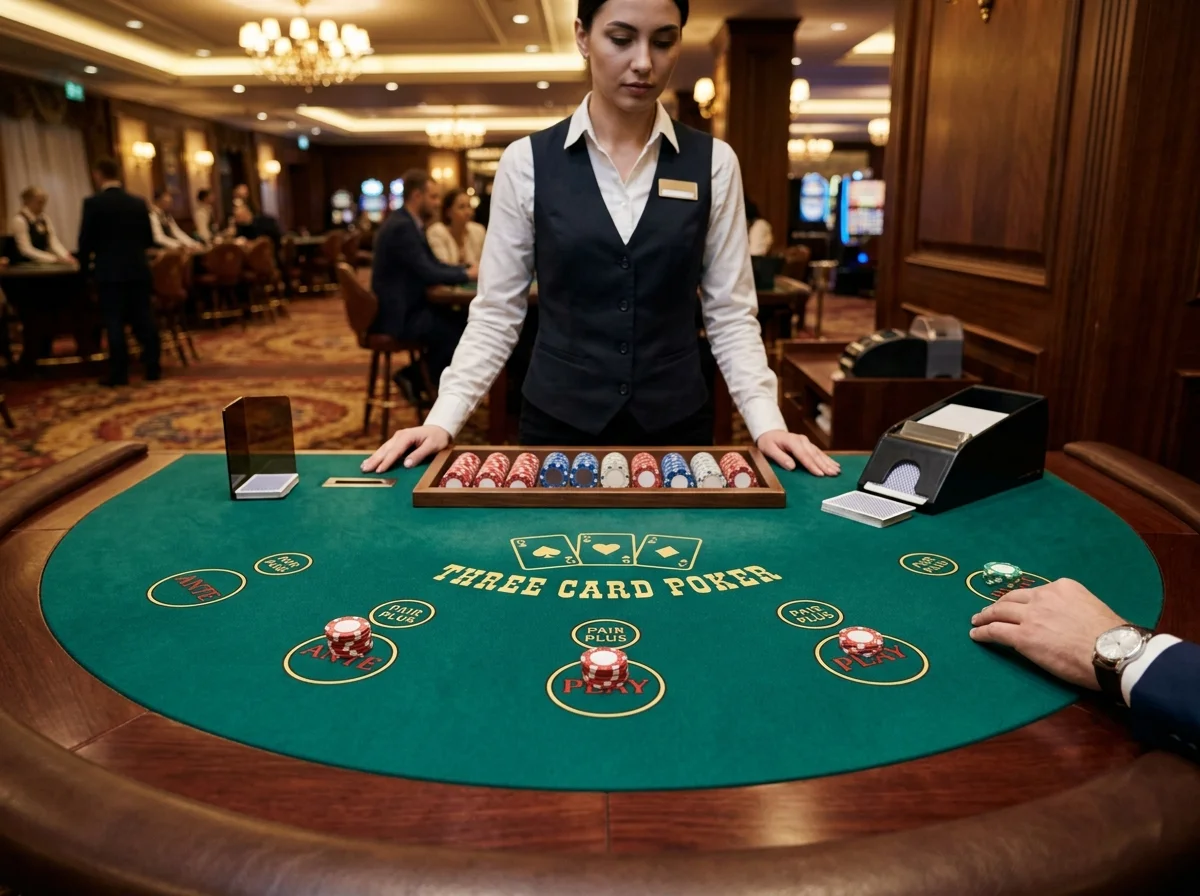 Three Card Poker at Sahara Sands online casino table games